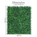 GoHooked artificial green grass wall tiles, 40x60 cm, set of 3, for indoor/outdoor decor.