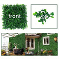 Go Hooked green artificial grass wall tiles with small leaves, ideal for home, office, or garden decor.
