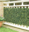 GoHooked artificial grass wall tiles provide lush green privacy for outdoor and indoor spaces. Set of 2.