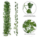 GoHooked artificial green money plant leaf garland for home and party wall decoration made of polyester and plastic