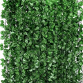 Go Hooked artificial money plant ivy creeper garland, 6 ft, green plastic leaves, pack of 12, for home decor.