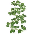 GoHooked artificial hanging ivy garland with 30 realistic green leaves per 7.5 ft strand, perfect for decor.