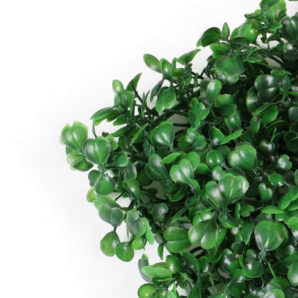 GoHooked green artificial ivy plant tiles, pack of 10, 16x24 inch plastic panels for outdoor and indoor decor.
