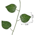 Go Hooked artificial money plant creeper with green leaves, 6 ft long, plastic material, ideal for home decor.