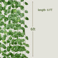 GoHooked 6-foot artificial money plant hanging creeper garland with realistic green polyester leaves for home decor