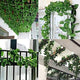 Go Hooked Artificial Wall Hanging Garland Money Plant Leaf Creeper for Home, Special Occasion, Party, Office Decoration (6 Feet Each) - Pack of 3 String