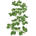 GoHooked artificial money plant garland with green polyester leaves, 6 feet long, for home and party decor.