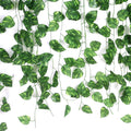 Go Hooked artificial money plant garland with green polyester leaves, 6ft strings for home decor.