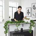 GoHooked green artificial money plant garland with polyester leaves, perfect for home or party decor.