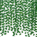 GoHooked artificial money plant leaf garland strings with realistic green polyester foliage for home wall decoration
