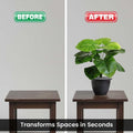 GoHooked artificial Monstera plant with 12 green polyester leaves in a black pot, 58.40 CM tall.
