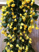 VIMIFORYOU Artificial Hanging Rose Garlands Artificial Rose Flowers Vines for Home D�cor, Party D�cor, Special Occasion D�cor (Pack of 2, 35 Inch,1 Yellow & 1 Red)