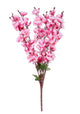 NIPSA Home Cherry Blossom Orchid Flower Bunch for Vase | Artificial Flower Bunch for Home D�cor (1 Stick, 7 Branches, Baby Pink)