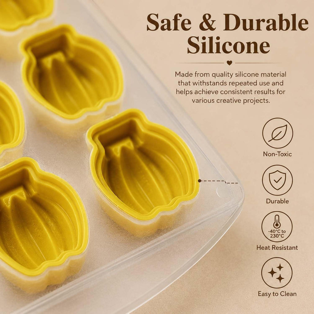 GoHooked 12-cavity yellow silicone banana-shaped chocolate mold for creative baking and candy making.