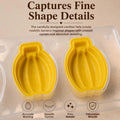 GoHooked flexible silicone chocolate mold with detailed banana-shaped cavities for creative candy and dessert making