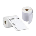 GoHooked white paper thermal barcode labels, 100x150mm, 300 per roll, ideal for warehouses and shipping.