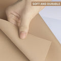 GoHooked beige EVA anti-slip fridge mat with textured grid pattern, washable and cuttable.