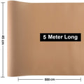 GoHooked beige EVA anti-slip fridge mat roll, 45cm x 5m, waterproof and cuttable shelf liner.