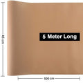 GoHooked beige EVA anti-slip fridge mat, 45cm x 5m, washable, waterproof, cuttable shelf liner.