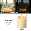 GoHooked BIANCO yellow acrylic LED tea light candles set of 6 with flickering flame effect, safe for home decor.