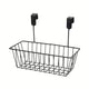 Bianco Over Door Hanging Basket | Under Shelf | Metal Multipurpose Cabinet Door Organizer | Bathroom Cabinet Storage Basket | Side Basket Hanging Organizer (Black, Pack of 1)