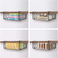 GoHooked Bianco black metal under shelf basket for cabinet storage, 13 inch wire rack.