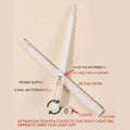 GoHooked BIANCO white LED taper candles, set of 12, 26.7cm long, spiral design, battery operated, smokeless, safe for home decor.