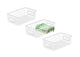 Bianco Multipurpose 10" Metal Bathroom Storage Organizer Basket Bin-Modern Wire Grid Design-For Organization In Cabinets,On Countertops (Pack Of 3,White),Rectangular