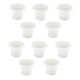 Bianco Flower Pot | Planter Pot | Pot with Bottom Plate/Tray | Flower Pot for Home Decoration | White | Pack of 10 | Plastic | Plastic Flower Pot | 24 x 24 x 20 Centimeters | 1 kg 900 g | 10 inch