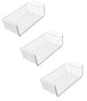 Bianco Under Shelf Basket 16 Inch Wire Rack Cabinet Storage Basket | Metal Storage Basket for Home Storage Under Cabinet Drawer | Space Saving Under Shelf Storage Rack (Pack of 2, White)