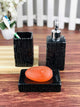 Go Hooked Ceramic Stylish Designer Bathroom Set | Beautiful Bathroom Accessories Set| Designer Bath Sets (3-Pieces Set)