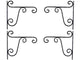 Go Hooked Wall Hooks Hanging Brackets Wall Mounted Flower Pot Holder Garden Basket Lantern Hook Flower Pots Plant Hanger-Pack of 3 (Black)