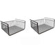 Go Hooked 16 Inch Under Shelf Basket Black Powder Coated Iron for Maximum Storage Efficiency Optimize Your Space for Kitchen and Pantry Home and Office Set of 2