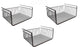 Go Hooked 16 Inch Under Shelf Basket Black Powder Coated Iron for Maximum Storage Efficiency Optimize Your Space for Kitchen and Pantry Home and Office Set of 3