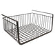 Go Hooked 16 Inch Under Shelf Basket Large Powder Coated Iron Black Space Saving Versatile Heavy Duty Sleek and Sturdy Efficient Compact and Durable Modern Robust Elegant