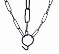 GoHooked black metal hanging chain with hook for planters, 5 pieces