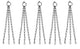 Go Hooked Metal Outdoor Plants - Black, 12 Inch, 5 Pieces