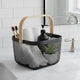 Go Hooked Premium Metal Mesh Storage Basket with Wooden Handle 37cm| Multipurpose Organizer Basket for Home, Office, Bathroom & Living Room | Portable Wire Basket for Books, Snacks, Toiletries