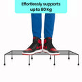 GoHooked black metal rectangular plant stand, 24 inch, for indoor/outdoor use. Supports up to 80 Kg.