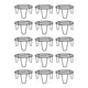 Go Hooked Flower Pot Stand for Balcony | Gamla Stand | Plant Stand for Indoor Living Room | Planter Stand (Black, Pack of 15), Metal