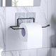 Go Hooked Self Adhesive Toilet Paper Holder | No Drill Tissue Paper Roll Holder | Rustproof No Drilling Tissue/Towel Holder for Kitchen, Bathroom, Washroom, Living Room | Wall Mount (Pack of 1)