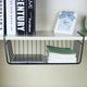 Go Hooked 12 Inch Undershelf Storage Basket Pack of 1 | Multipurpose Under Shelf Organizer | Hanging Wire Basket for Cabinet, Shelf, Pantry, Cupboard, Closet, Desk, and Bathroom (Black)