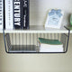 Go Hooked 16 Inch Undershelf Storage Basket | Multipurpose Under Shelf Organizer | Hanging Wire Basket for Cabinet, Shelf, Pantry, Cupboard, Closet, Desk, and Bathroom (Black)