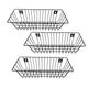 Go Hooked Pack of 3 Metal Wall Mount Storage Basket Organizer Portable Hanging Wall Basket for Bathroom, Bedroom, Office, Home (Black)