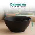 GoHooked black oval polymer plant pot, 22 x 13.5 x 11 cm, lightweight and durable for indoor/outdoor use.