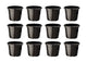 Go Hooked 12pcs Plastic Plants Nursery Seedlings Pot Plant Container Seed Starting Pots | Plant Pots for Indoor Outdoor Plants | Plastic Garden Pots | Plastic Planter Pots | Plant Containers
