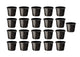 Go Hooked 21pcs Plastic Plants Nursery Seedlings Pot Plant Container Seed Starting Pots | Plant Pots for Indoor Outdoor Plants | Plastic Garden Pots | Plastic Planter Pots | Plant Containers