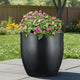 Go Hooked Home Decor Planter 22 Inch for Home & Office | Modern Indoor Planter for Living Room, Bedroom & Balcony | Decorative Planter Perfect for Artificial & Live Plants (Pluto Pot, Black)