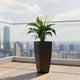 Go Hooked Home Decor Planter (12X18) Inch for Home & Office | Modern Indoor Planter for Living Room, Bedroom & Balcony | Decorative Planter Perfect for Artificial & Live Plants (Matrix Pot, Black)