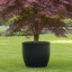 Go Hooked Home Decor Planter 15 Inch for Home & Office | Modern Indoor Planter for Living Room, Bedroom & Balcony | Decorative Planter Perfect for Artificial & Live Plants (Pluto Pot, Black)